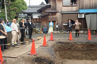 発掘現場の様子