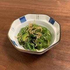 ピーマンとじゃこの醤油炒め