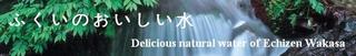 福井県のおいしい水