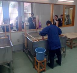 竣工式実演1