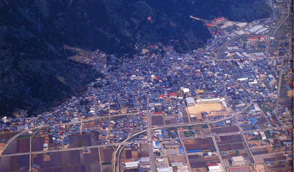 粟田部地区航空写真